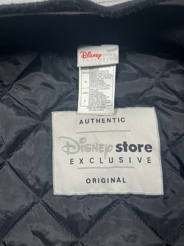Grumpy University Auténtica Exclusiva de Disney Store Para Hombres L Chaqueta Universitaria Gris - Imagen 6 de 9