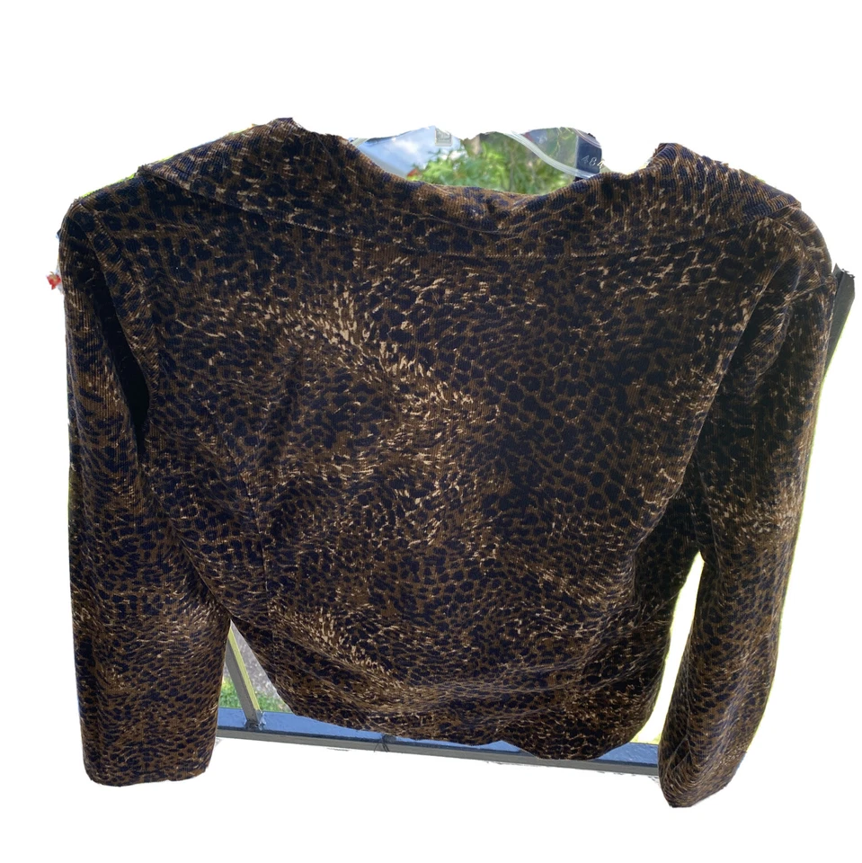 Blazer Chaqueta Traje Abrigo Estampado Leopardo Moab Esposa Talla L Juniors Y2K Retro De Colección Foto 4 de 4