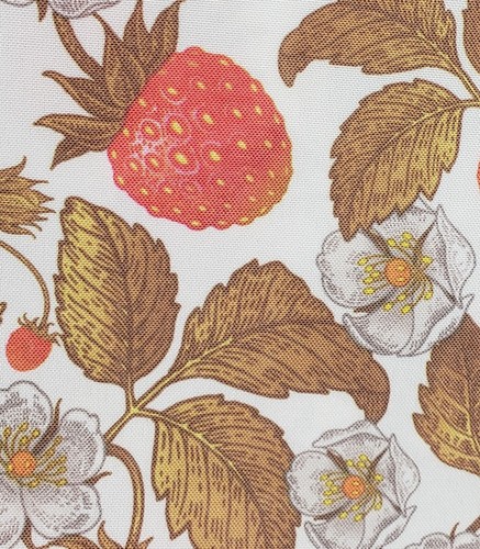 1 Printed Fabric Tablecloth, 70" Round, FRUITS & FLOWERS, EURO STRAWBERRIES, VL - Picture 8 of 12