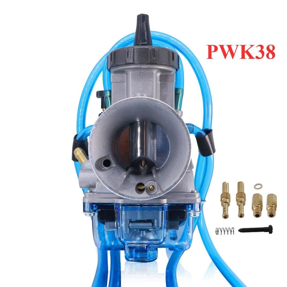 PWK38 38MM Carburetor For Kawasaki KX125 KX250 Suzuki RM125 RM250 Off Road Carb Foto 3 de 4