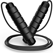 Jump Rope Tangle-Free Rapid Speed Jumping Rope Cable with Ball Bearings for all