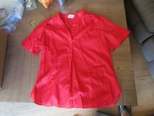 Vintage Red Fritzi Cute Short Sleeve Blouse Size 12 in Excellent Shape