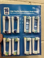 16 PCS Replacement Brush Heads for Oral B Toothbrushes
