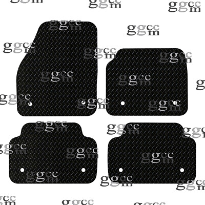 FITS JAGUAR E PACE 2017 TO 2021 TAILORED BLACK RUBBER CAR FLOOR MATS. (8 CLIPS)