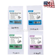 10X Dental Ortho 1st/2nd Molar Single Buccal Tube Bondable Roth/MBT 022 018 Tube