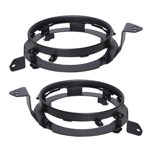 Black Projector LED Headlights Brackets Kit for Jeep Wrangler JL Gladiator 2018+ - Picture 9 of 12