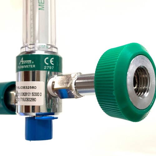 Ohio Medical, O2 REF 6700-0702-100, Amvex Oxygen Flowmeter, w/ Female Connector - Picture 2 of 13