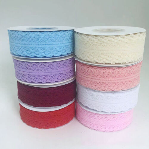 Lace Ribbon Packaging Decoration Sewing Fabric Decor Flower Baking Gift Strap @ - Picture 3 of 37