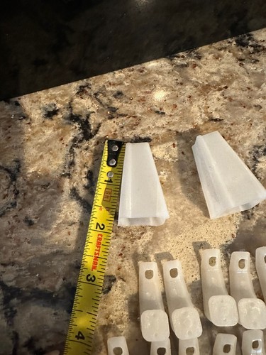 Vintage Kirsch Gardinen 25 Stangengleiter gebraucht und 2 Traversen Gardinen Zugquasten - Bild 3 von 6