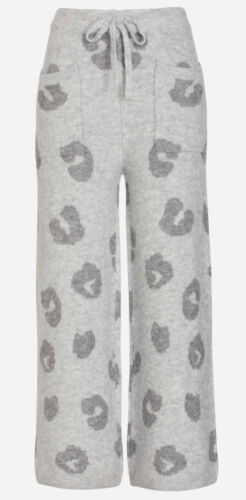 NEW WITH TAGS LADIES PETER ALEXANDER GREY MARLE LEOPARD KNIT PANTS PLUS SIZE 3+ - Picture 9 of 10