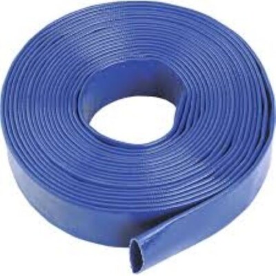 Sun-Flow 2-1/2'' I. D. 65 PSI PVC Layflat Discharge Hose ( 10 Foot Length )