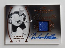 2023 Leaf ITG Used Bronze Vignette Anders Hedberg 6/6 Rangers Jets Bookend