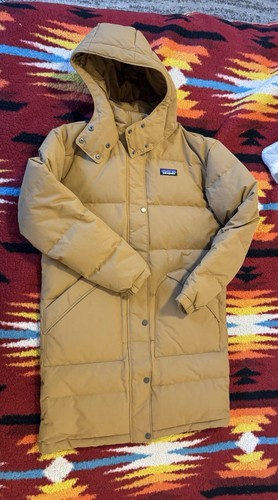 NEW Patagonia Downdrift Parka Women's Size S NWT Coat Down Brown