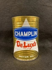 Champlin DeLuxe Empty Metal 1 Qt Motor Oil Can