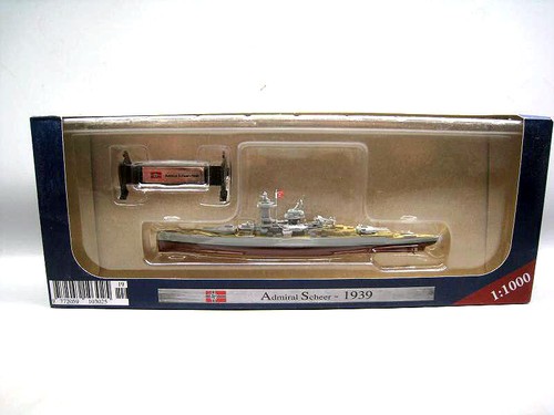 GERMAN ADMIRAL SCHEER-1939 1/1000 diecast model ship - Picture 8 of 8
