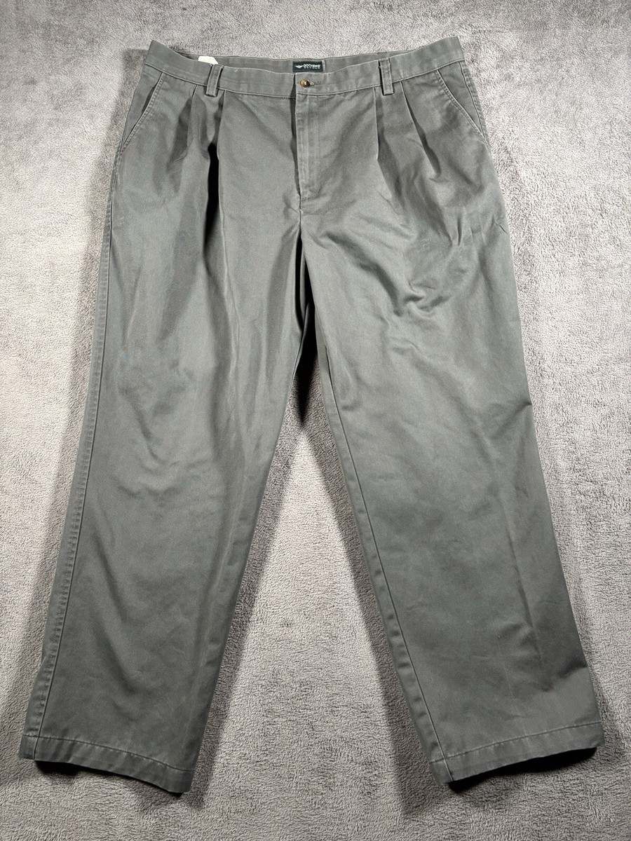 VINTAGE Dockers Pants Mens 40x30 Gray/green Pleated Decode