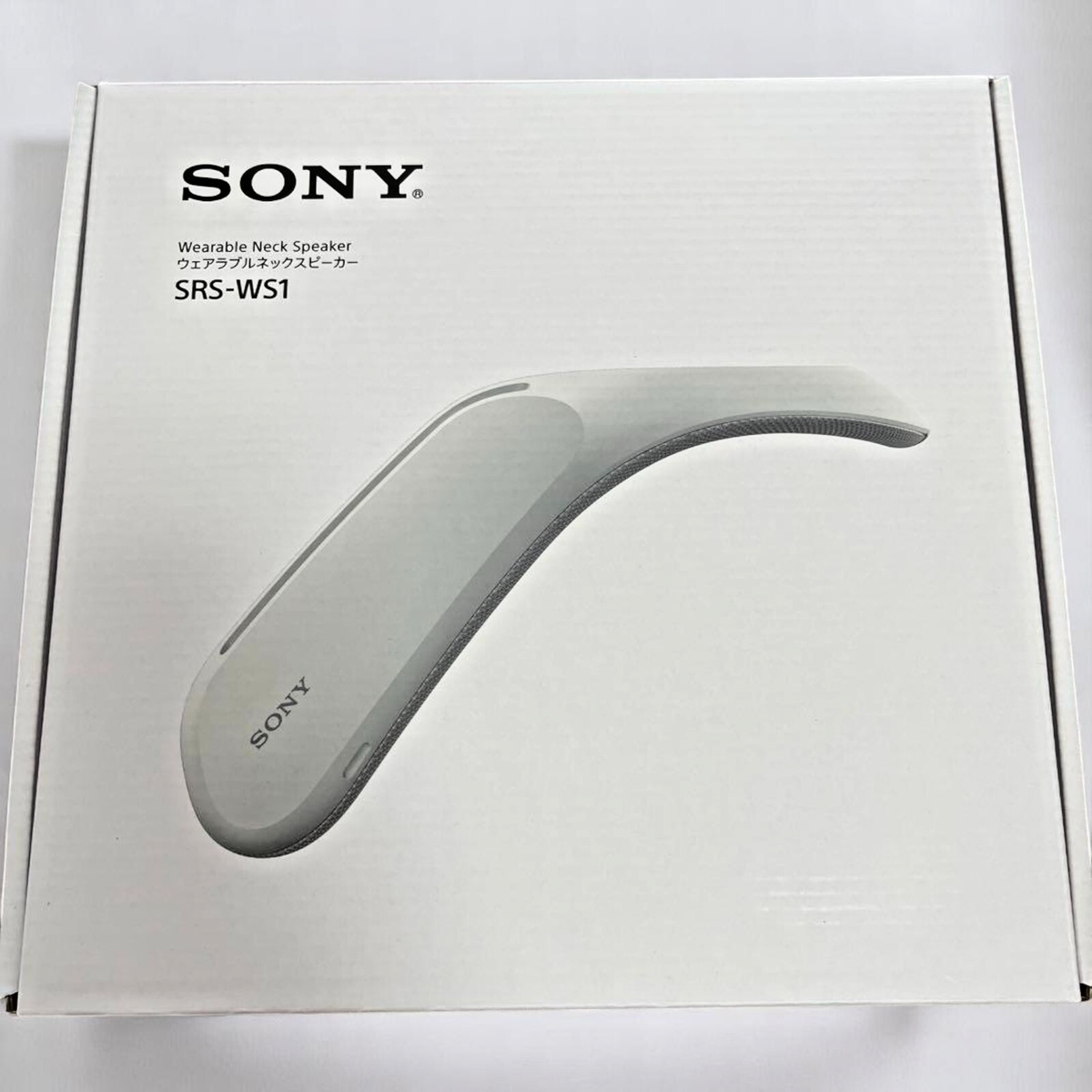 SONY SRS WS1 Wearable Neck Speaker Vibration Sound TV Movie Game