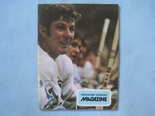 1973/74 VANCOUVER CANUCK BUFFALO SABRES HOCKEY PROGRAM JOHN WRIGHT ROGER CROZIER