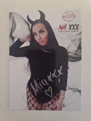 MIA XXX AUTOGRAMM SIGNIERT AUTOGRAPH SIGNED Autogrammkarte Erotik