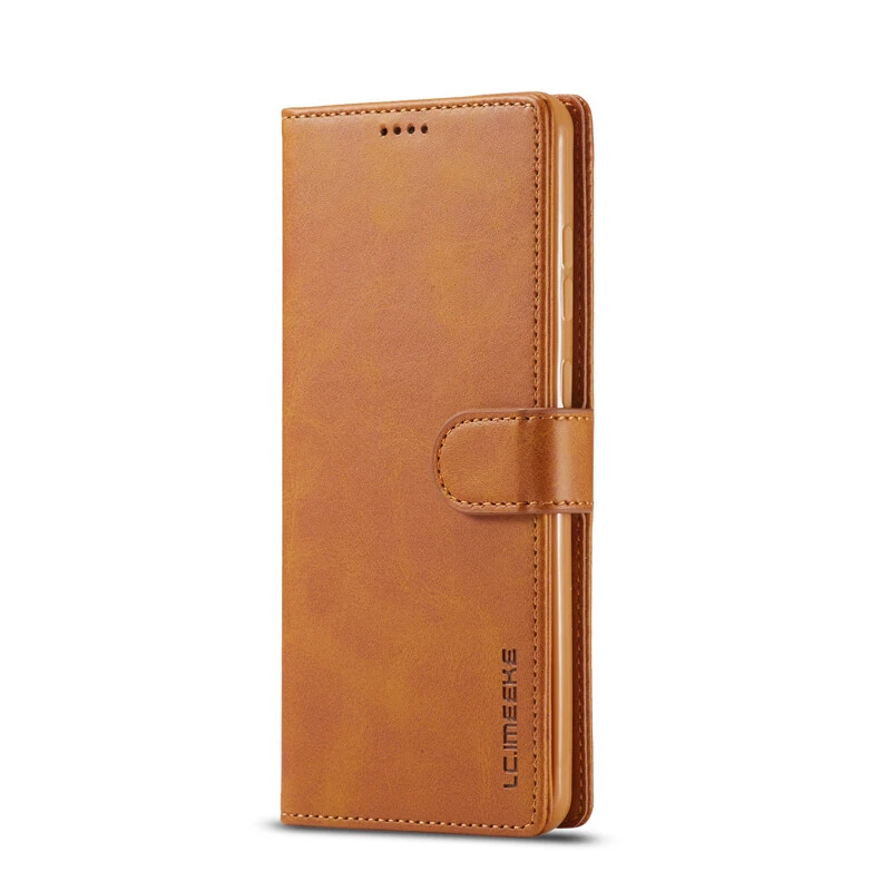 Slim Leather Wallet Case Card Flip Cover for Samsung Galaxy Note20 Ultra/10+/9/8 - Image 3 of 4