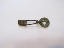 2" VINTAGE LAUNDRY SAFETY PIN KEY-TAG, MILITARY / BLANKET PIN #197 (4)