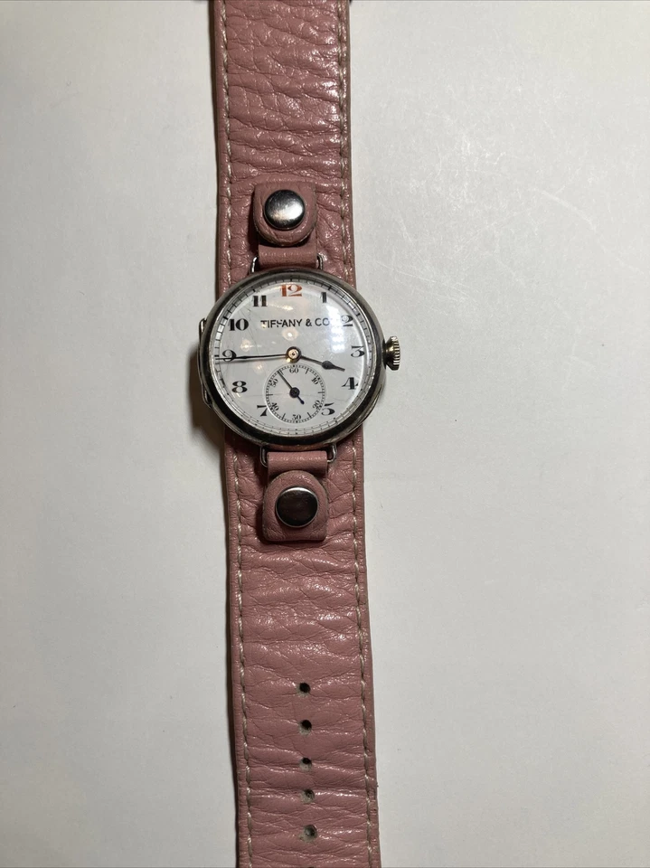 TIFFANY & Co. Red 12 High Grade Movement 925 Silver Swiss Women’s Watch W W 1 - Image 2 of 3