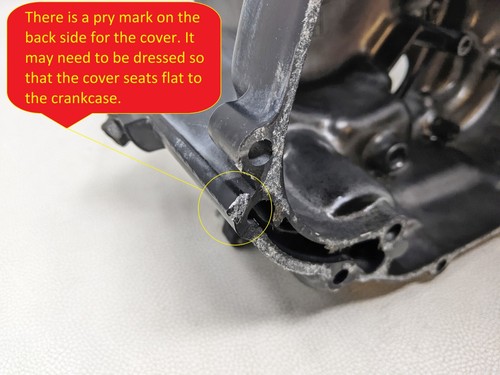 85 Suzuki LT230GE LT 230 GE Quadrunner Right Side Clutch Cover Housing - Picture 10 of 11