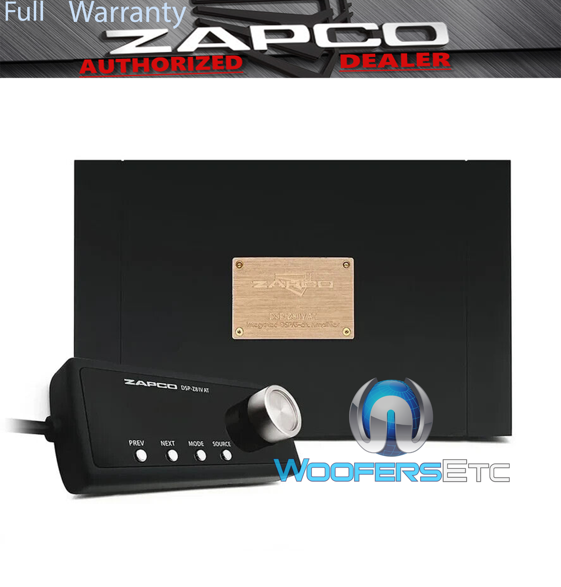 ZAPCO DSP-Z8-IV-AT AUTOTUNE BLUETOOTH 8-CHANNEL DSP 8 ANALOG