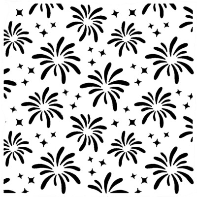 Echo Park, Stencil 6'', Fireworks, Fantasy Fireworks, Celebration, July 4th, Fun!
