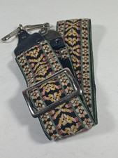 Vintage Camera Wide Neck Strap / Embroidered Fabric / A-1