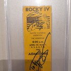 1985 ROCKY IV Filming Ticket (PSA 8) & Autos (PSA 10) for Stallone & Lundgren — photo 2