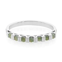 Cavill Silberring 925 Alexandrit 0,18Ct Rundschliff GrüN Damenring Gr 17