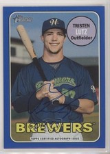 2018 Heritage Minor League Edition Real One Blue 60/99 Tristen Lutz Auto nd3