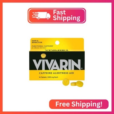 Vivarin, Caffeine Pills, 200mg Caffeine per Dose, Safely and Effectively Helps Y