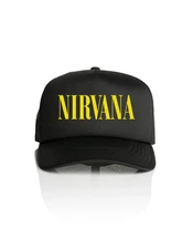 NIRVANA  LOGO TRUCKER SNAPBACK HAT UNISEX ADULTS