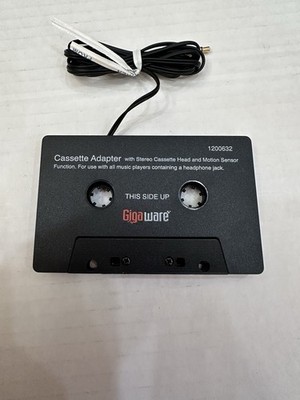 Gigaware RadioShack Vehicle Car Cassette Audio Auxiliary 3.5mm Adapter 1200632