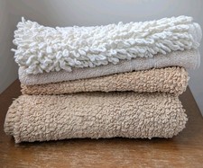 Pedestal toilet mat towels bundle Beige Cream John Lewis M&S Wilko