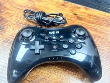 🔥 Nintendo Wii U Official OEM Black Wireless Pro Controller WUP-005