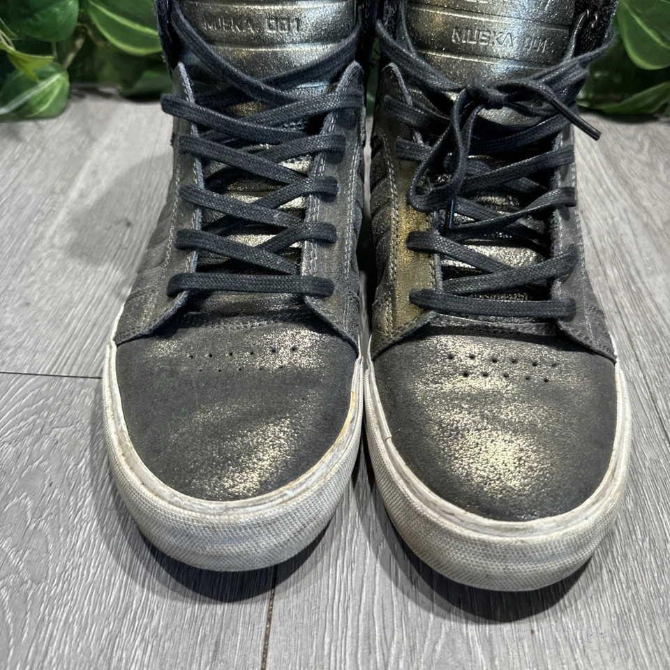 Supra Skytop Muska 001 Zapatillas Altas Estaño Metálico Mujer Talla 9 Foto 3 de 4