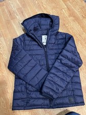 Gap Kids Boys Hooded Puffer Jacket Size M 8-10 Winter
