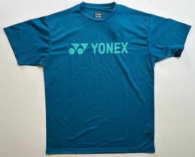 NEW Yonex Men's T-Shirt YM0046 (Blue Green) Sz U.S. Small Racquet Shirt