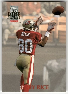 1992 Pro Set Power Jerry Rice #80 San Francisco 49ers