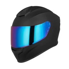 Full Face Motorcycle Helmets for Adults Men and Women DOT Street Bike Racing ...