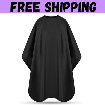 Hair Cutting Cape with Adjustable Snap Closure, Professional Barber Cape, Large