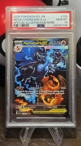 New ListingPSA 10 Mega Charizard X EX 125/094 Special Illustration Rare PFL Pokemon TCG