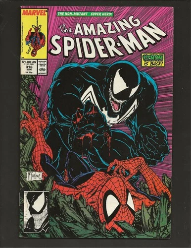 VINTAGE ORIG. AMAZING SPIDERMAN #316 1ST VENOM COVER COMIC BOOK NM+