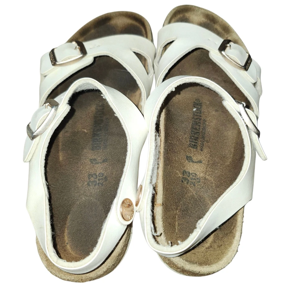 Birkenstock Niños Niña Rio Blanco Birko Talla US 2- EUR 33 Foto 4 de 4