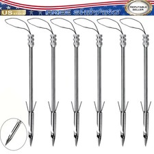 6Pcs Shooting Fish Broadheads Fishing Arrow for Hunting Slingshot Steel Darts