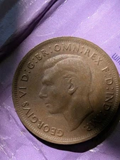 1941 Australia 1 One Penny High Grade