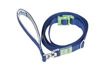 Best Slip Lead Lassoleash 1" adjustable Leash Navy Dog Walking Leash Made in USA